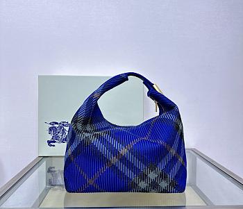 Burberry Medium Peg Duffle Bag Knight Blue 28x16.5x33.5cm