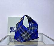 Burberry Medium Peg Duffle Bag Knight Blue 28x16.5x33.5cm - 6