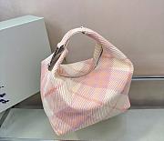 Burberry Medium Peg Duffle Bag Knight Pink 28x16.5x33.5cm - 4