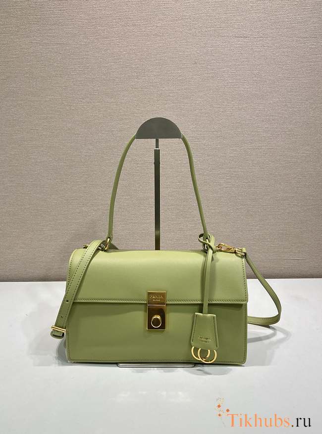 Prada Soft Sound Medium Shoulder Bag Green 28x16x10cm - 1
