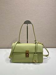 Prada Soft Sound Medium Shoulder Bag Green 28x16x10cm - 1
