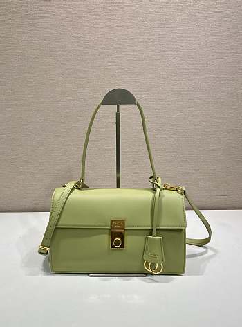 Prada Soft Sound Medium Shoulder Bag Green 28x16x10cm