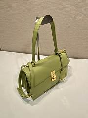 Prada Soft Sound Medium Shoulder Bag Green 28x16x10cm - 5