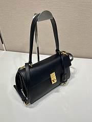 Prada Soft Sound Medium Shoulder Bag Black 28x16x10cm - 4