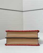 Fendi Peekaboo ISeeU Small Beige Multicolour Interlaced Bag 27x21x11cm - 3