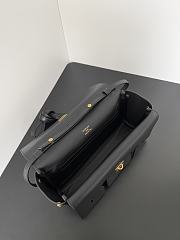 Balenciaga Bel Air Small Shoulder Bag Black Gold 26.9x14x5.3cm - 5