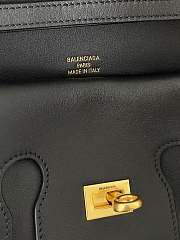 Balenciaga Bel Air Small Shoulder Bag Black Gold 26.9x14x5.3cm - 3
