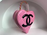 Chanel Heart Bag Pink Patent - 6