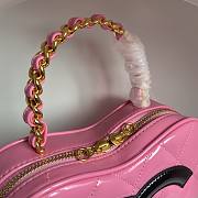 Chanel Heart Bag Pink Patent - 5
