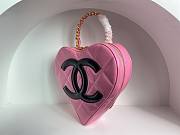 Chanel Heart Bag Pink Patent - 3