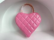 Chanel Heart Bag Pink Patent - 4