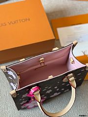 Louis Vuitton LV x TM OnTheGo PM Sakura Brown 25x19x11.5cm - 5