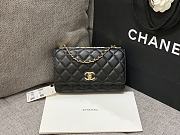 Chanel Woc Wallet Chain Black Lambskin Gold 19x12x3cm - 1