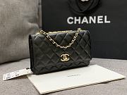 Chanel Woc Wallet Chain Black Lambskin Gold 19x12x3cm - 5