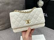 Chanel Woc Wallet Chain White Lambskin Gold 19x12x3cm - 5