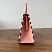 Hermes Kelly 25 Bag Pink Ostrich Gold 25cm - 5