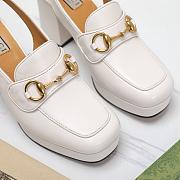Gucci Slingback Pump White Heel 8cm - 2