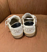 Golden Goose Leather Ball Star White Sneakers - 5