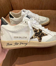 Golden Goose Leather Ball Star White Sneakers - 3
