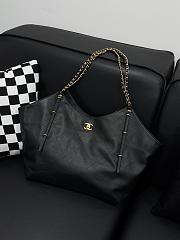 Chanel Maxi Shopping Bag Calfskin Black 59x36x13cm - 1