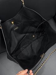 Chanel Maxi Shopping Bag Calfskin Black 59x36x13cm - 5