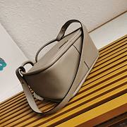 Prada Leather Handbag Grey Bag 25x18x10cm - 5