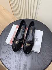 Prada Ballerina Black Patent Flat - 5