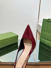 Gucci Signoria Slingback Pump Red Patent Heel 10.5cm - 5