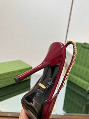 Gucci Signoria Slingback Pump Red Patent Heel 10.5cm - 4
