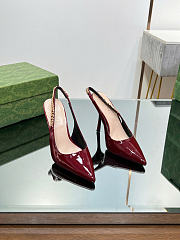 Gucci Signoria Slingback Pump Red Patent Heel 10.5cm - 3