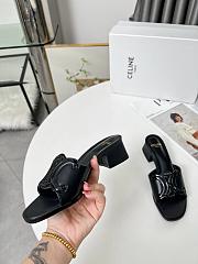 Celine Clemence Mule Lambskin Black Heel 4cm - 5