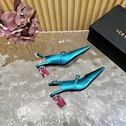 Versace Bright Crystal Patent Slingback Pumps 70 mm - 2
