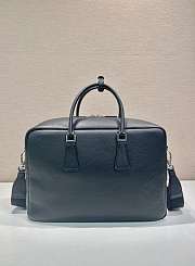 Prada Black Leather Work Bag 40x28.5x16cm - 4