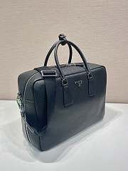 Prada Black Leather Work Bag 40x28.5x16cm - 2