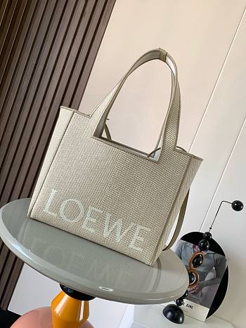 Loewe Medium Font Tote Jacquard Canvas 30x15x10cm