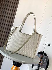 Loewe Medium Font Tote Jacquard Canvas 30x15x10cm - 4
