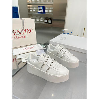 Celine Flatform Rockstud White Sneaker