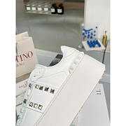Celine Flatform Rockstud White Sneaker - 5