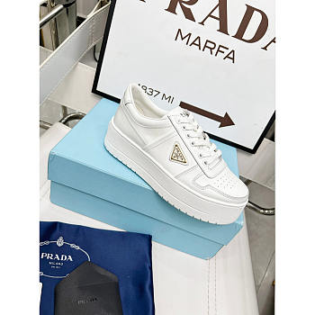 Prada Downtown Bold Leather Platform Sneakers