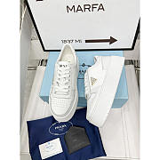 Prada Downtown Bold Leather Platform Sneakers - 4