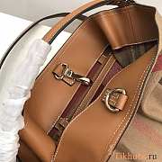 Burberry Tan Medium Canvas Bucket Bag 25x19x34cm - 3
