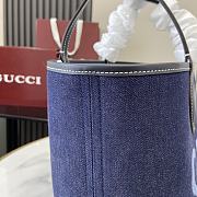 Gucci Totissima Medium Reversible Tote Denim 30.5x28x27cm - 3