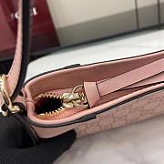 Gucci GG Emblem Super Mini Shoulder Bag Pink 23x13x2cm - 5