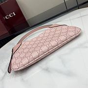Gucci GG Emblem Super Mini Shoulder Bag Pink 23x13x2cm - 4