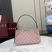 Gucci GG Emblem Super Mini Shoulder Bag Pink 23x13x2cm - 3