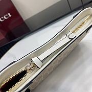 Gucci GG Emblem Super Mini Shoulder Bag White 23x13x2cm - 6