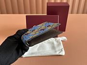 Gucci Wallet Print Beige Blue 11x9cm - 4