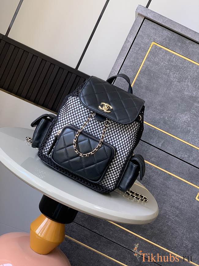 Chanel 25s Backpack Black 25x23x13cm - 1
