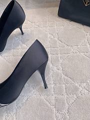 Prada Satin Metallic Leather Pumps Black 8.5cm - 2