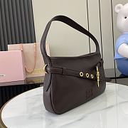 Miu Miu Adventure Shoulder Bag Dark Brown 33x19x5cm - 5